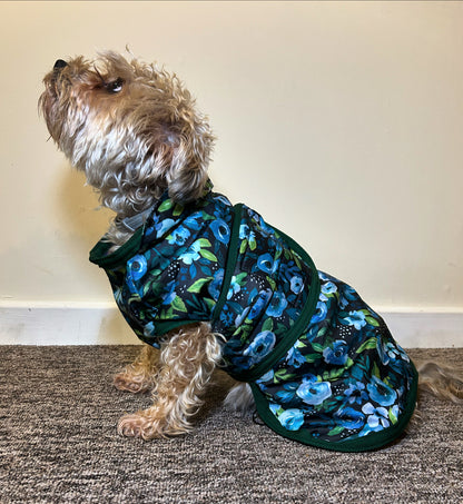 Pathfinder Waterproof Dog Coat - Blue Peony