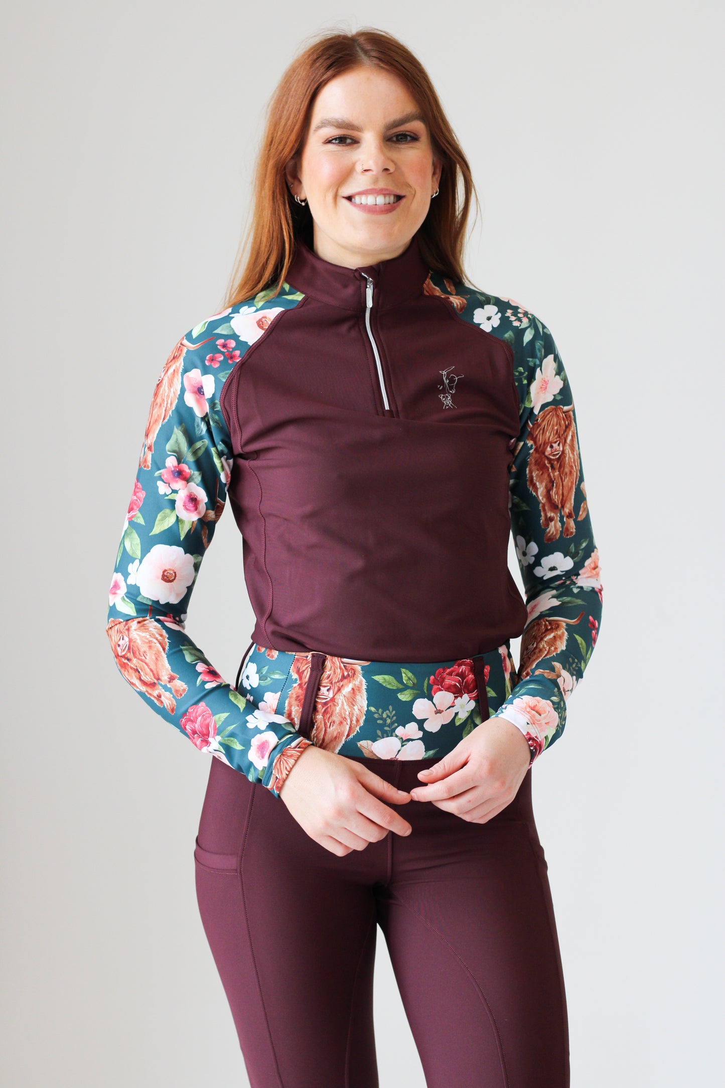 Highland Moo Base Layer - Crimson