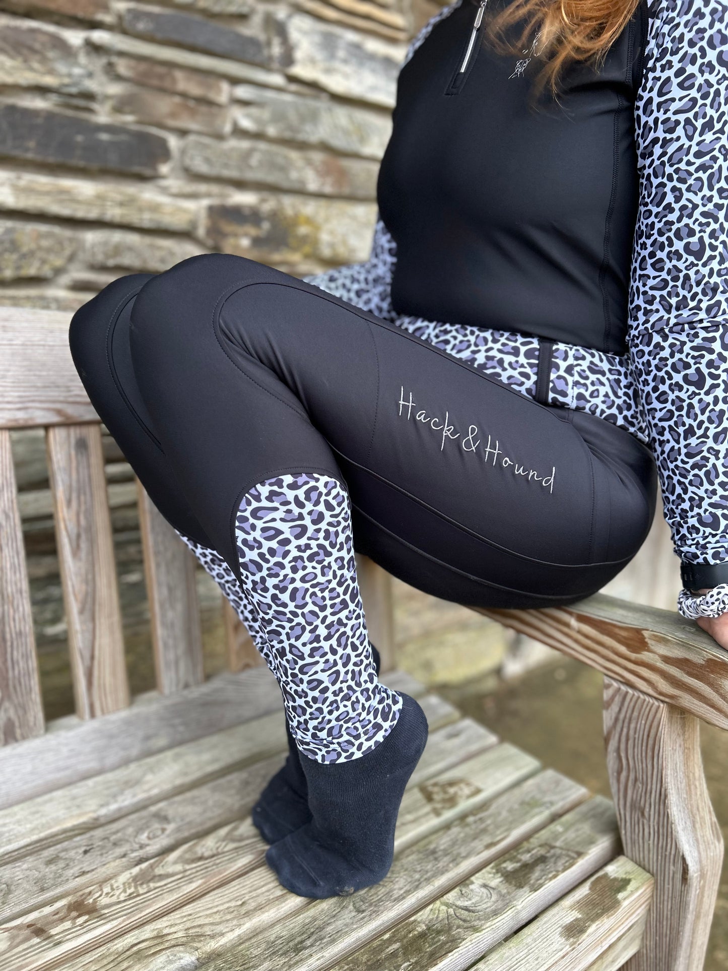 Highland Moo Riding Tights - Crimson