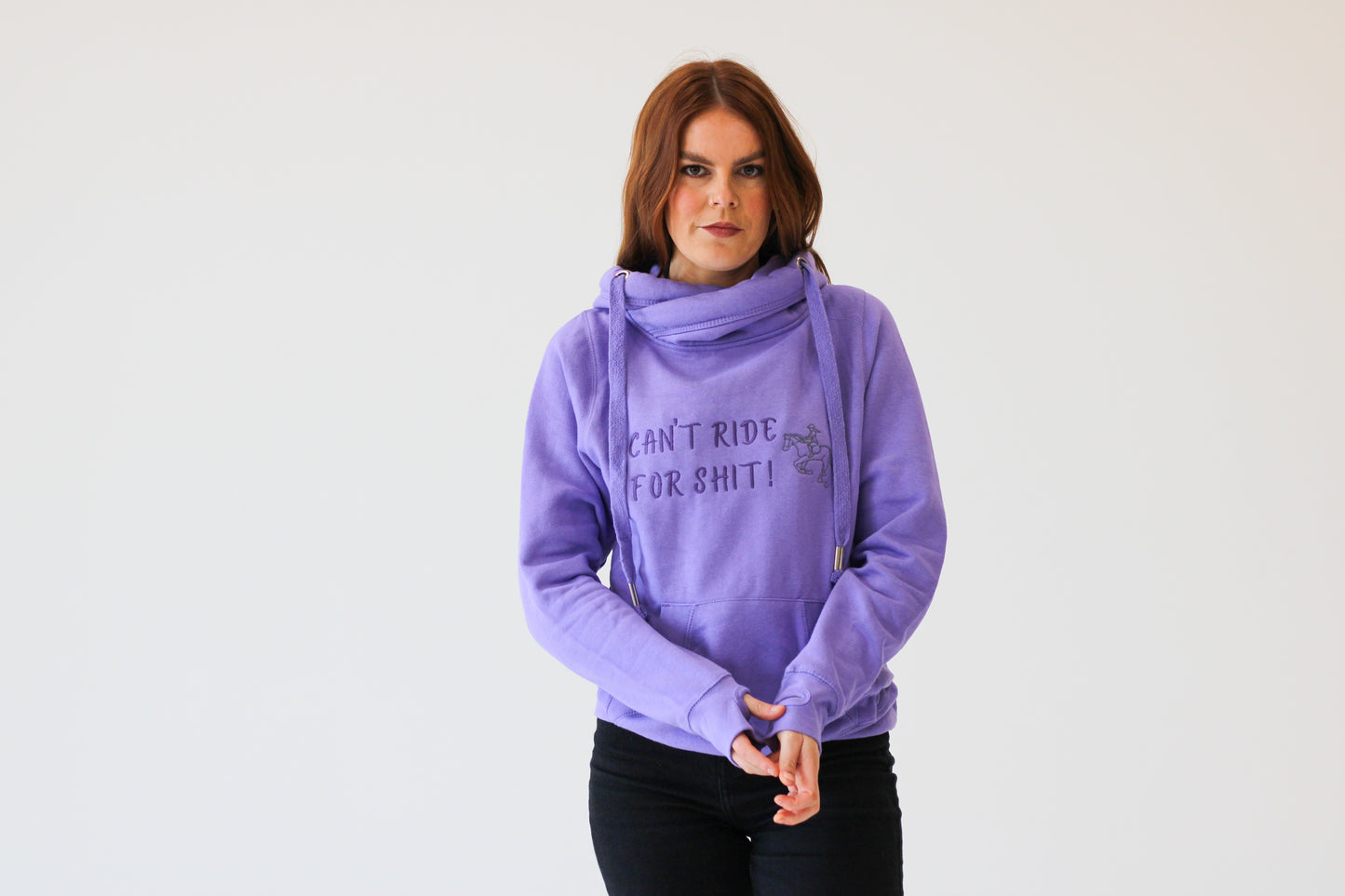 'Can’t Ride' Cross Neck Hoodie