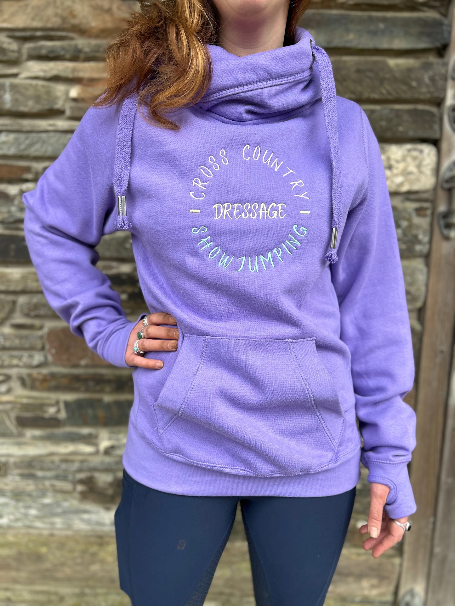 ‘Eventer’ Cross Neck Hoodie