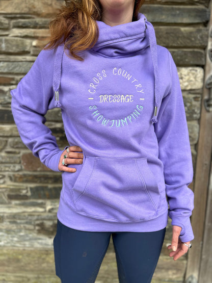 ‘Eventer’ Cross Neck Hoodie