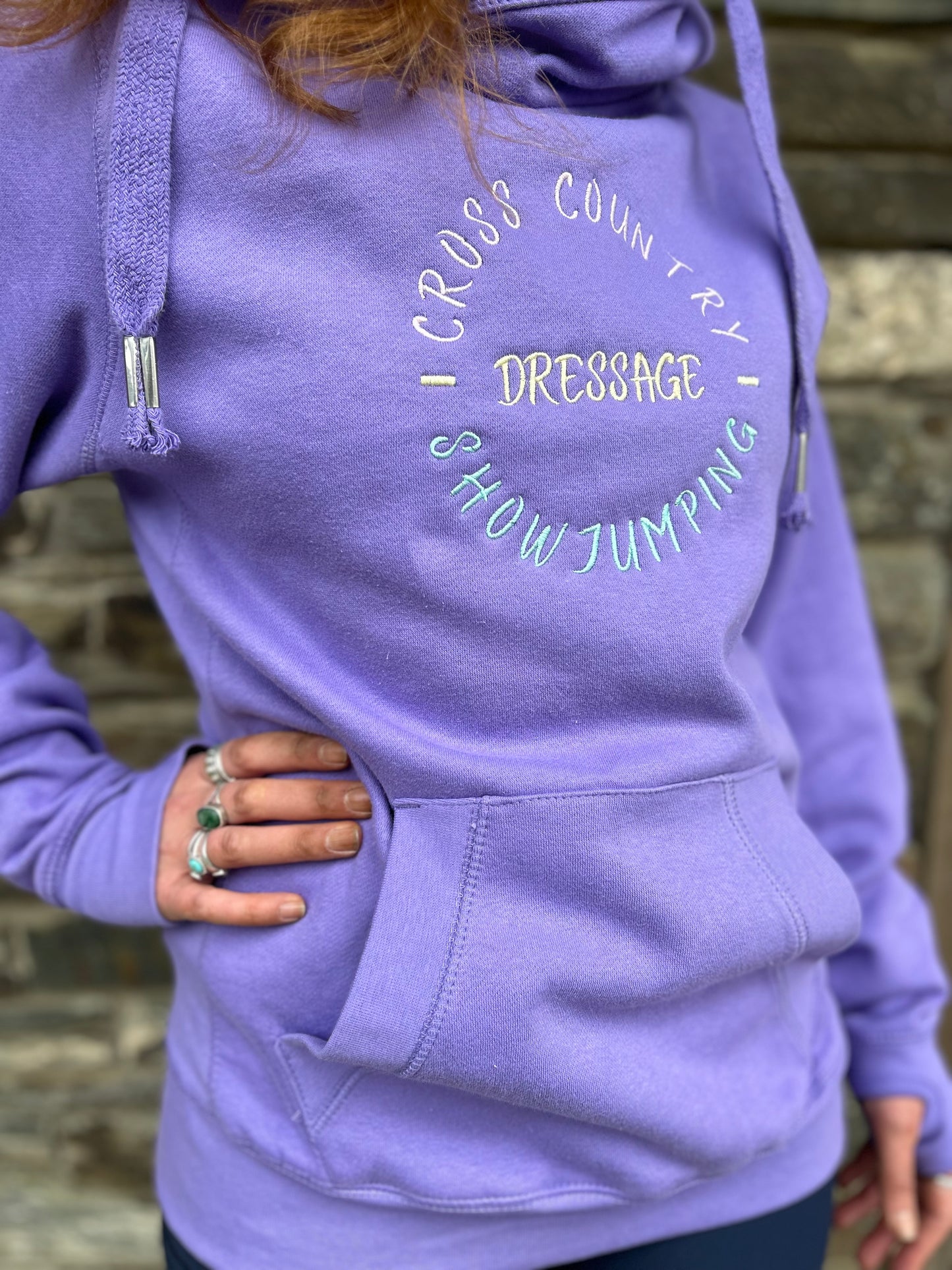 ‘Eventer’ Cross Neck Hoodie