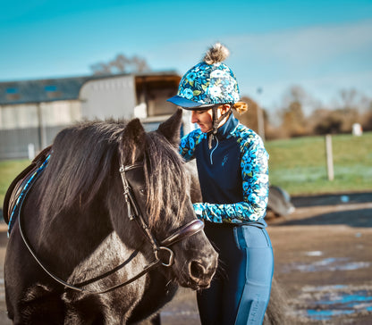 Blue Peony Base Layer - Navy