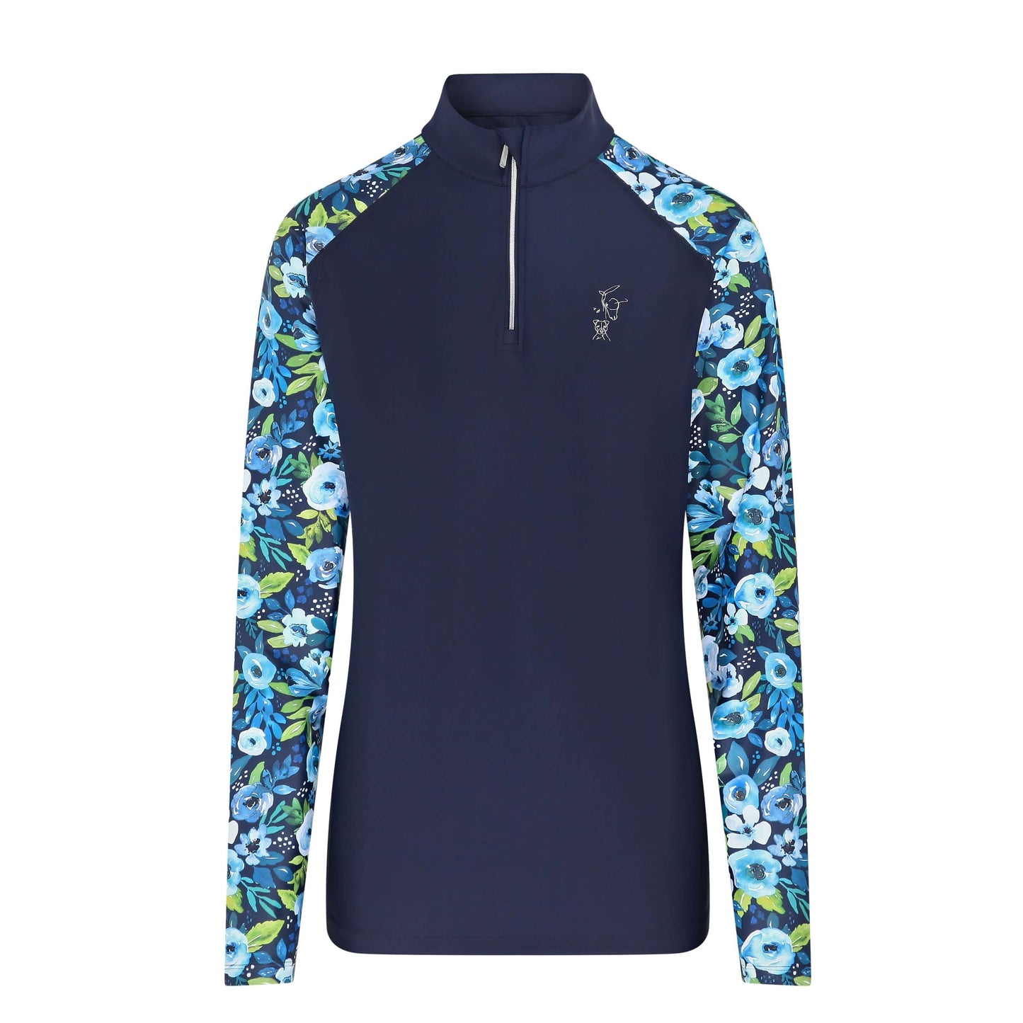 Blue Peony Base Layer - Navy