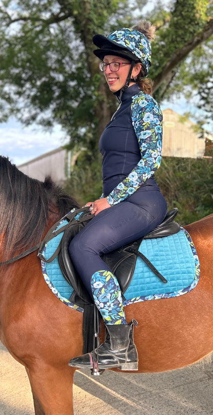 Blue Peony Base Layer - Navy