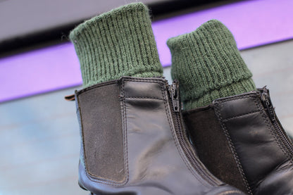 Khaki Green Alpaca Country Walking Socks