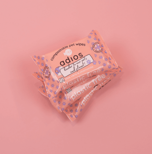 Adios Biodegradable Pet Wipes