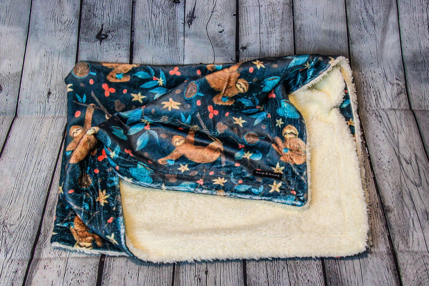 Coffee Sloth Dog blanket
